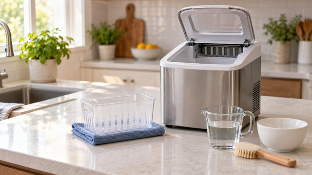 How to Clean a Countertop Ice Maker and Stop Scale From Coming Back