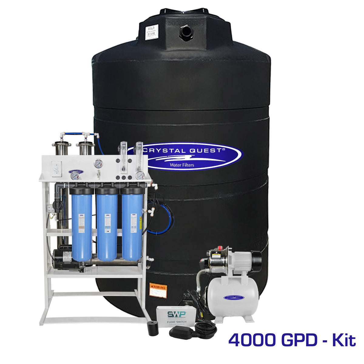 4000 GPD / Standalone Whole House Reverse Osmosis System - Reverse Osmosis System - Crystal Quest