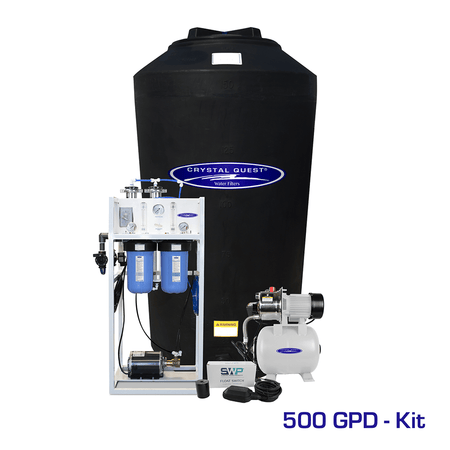500 GPD / Add Storage Tank Kit (165 Gal) Commercial Mid-Flow Reverse Osmosis System (500-7000 GPD) - Commercial - Crystal Quest