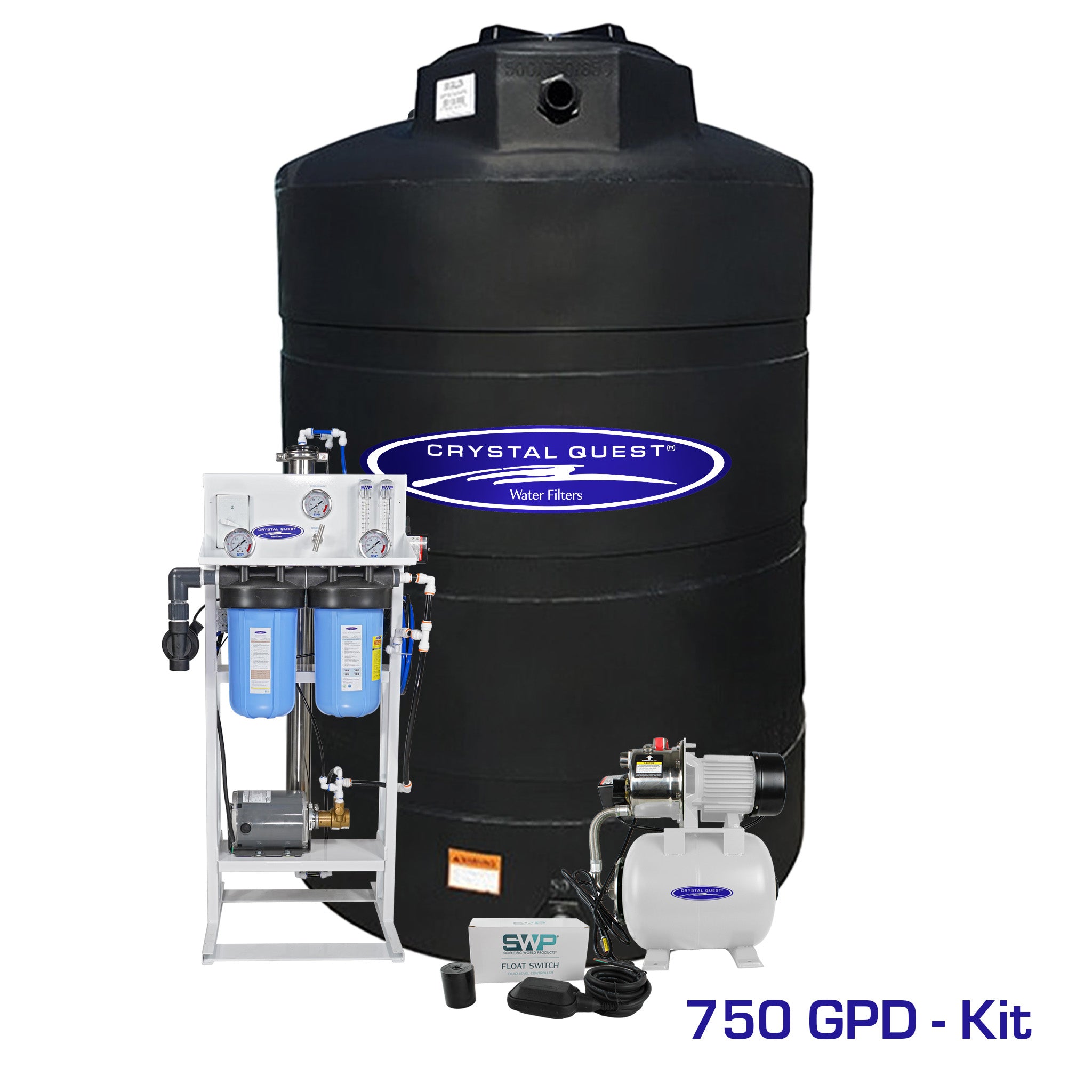 750 GPD / Add Storage Tank Kit (550 Gal) Whole House Reverse Osmosis System - Reverse Osmosis System - Crystal Quest