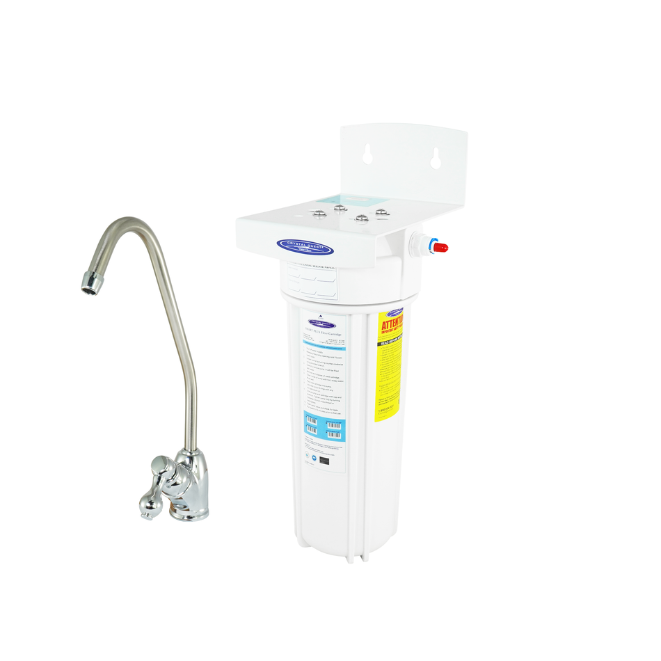 Alkalizing + SMART Single Under Sink Water Filter System - Under Sink Water Filters - Crystal Quest