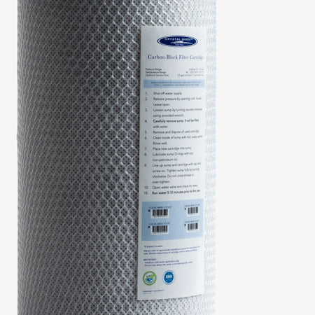 Coconut Based 5-Micron Carbon Block Filter Cartridge - Water Filter Cartridges - Crystal Quest
