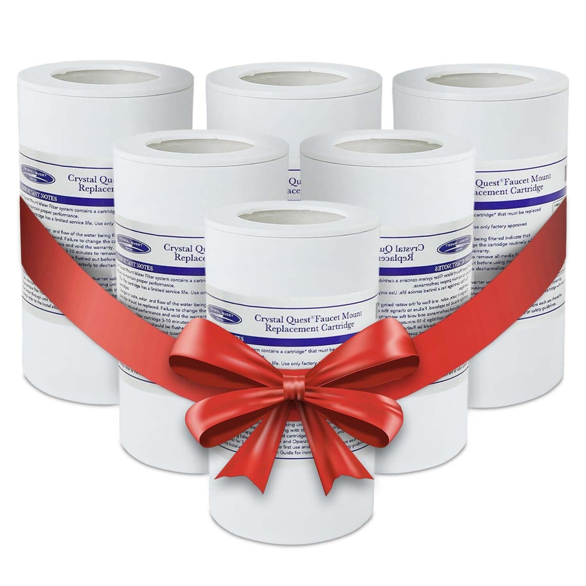 Pack of 6 Faucet Mount Filter Cartridge - Water Filter Cartridges - Crystal Quest