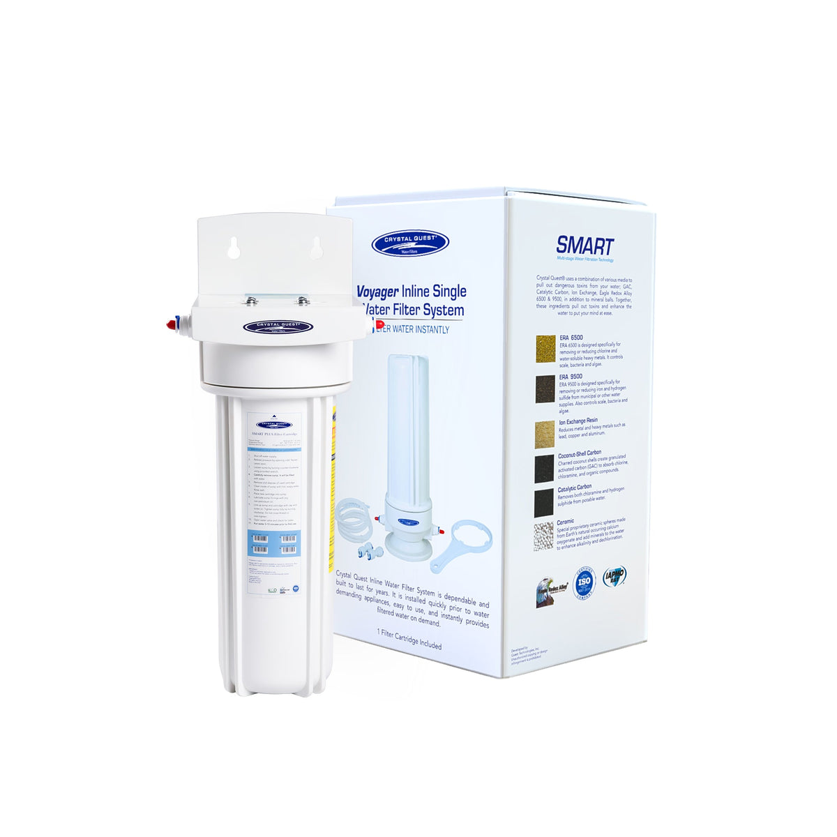 SMART / In-Line Water Filter System - Inline Water Filters - Crystal Quest