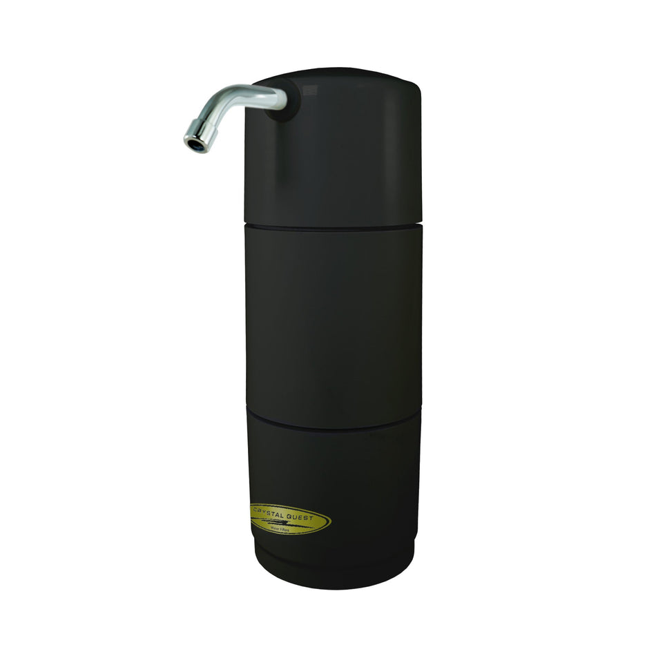 SMART Plus (10,000 Gallons) / Black Classic Countertop Water Filter System - Countertop Water Filters - Crystal Quest