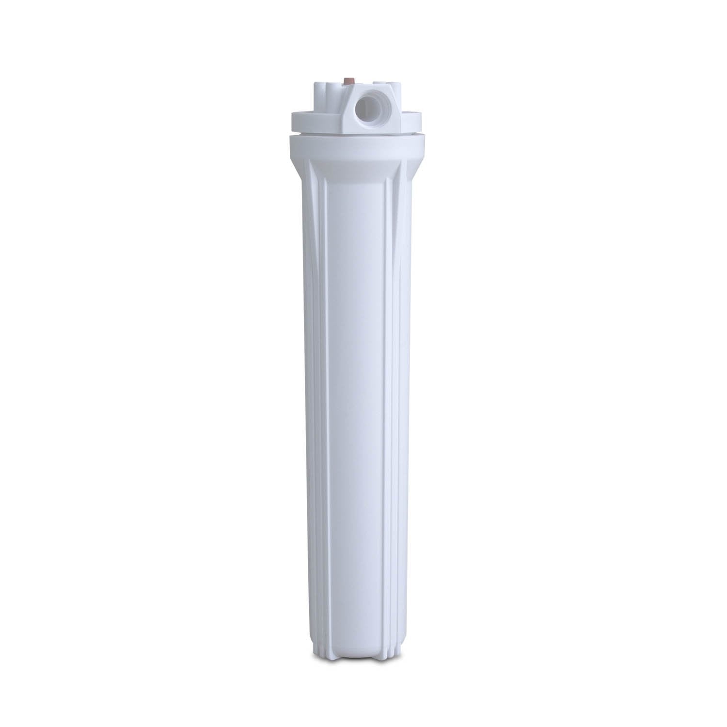 2.5" x 20" White Poly Sump and Cap Assembly - Parts - Crystal Quest Water Filters