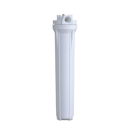 2.5" x 20" White Poly Sump and Cap Assembly - Parts - Crystal Quest Water Filters