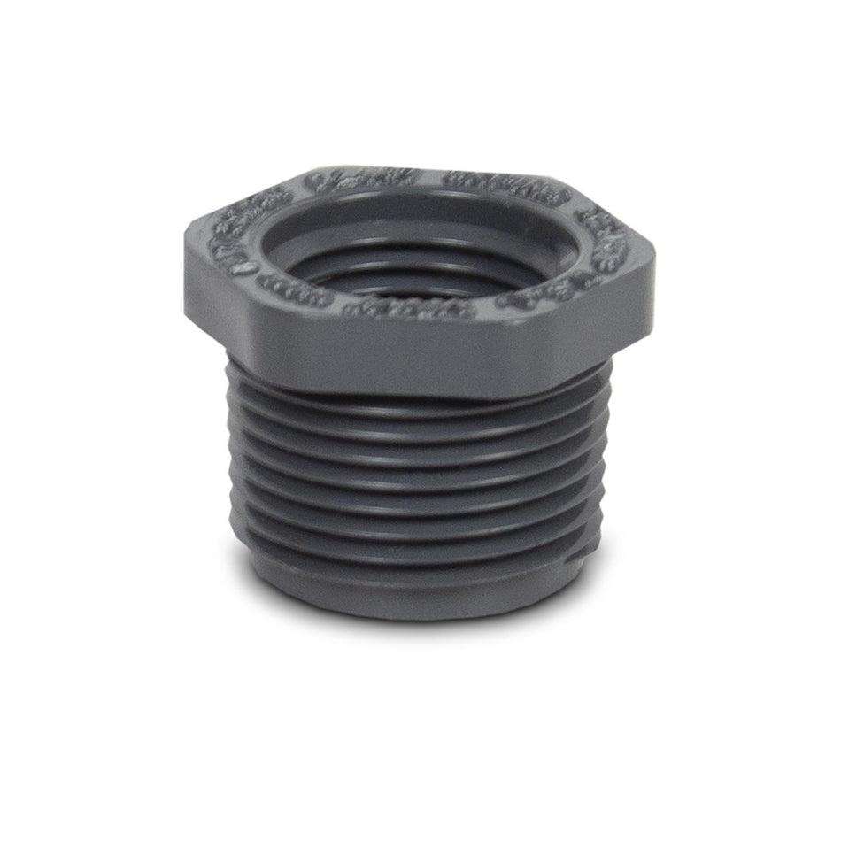 4" SS Housing PVC End Plug 1/2" & 3/4" FNPT - Parts - Crystal Quest Water Filters