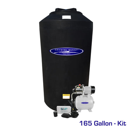 Atmospheric Storage Tank Kit with Pump - 165 Gallon - Parts - Crystal Quest