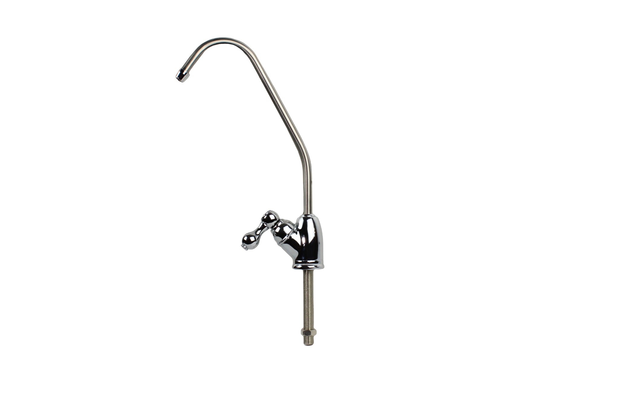 Chrome Faucet with 1/4" Tube (European Handle) - Parts - Crystal Quest