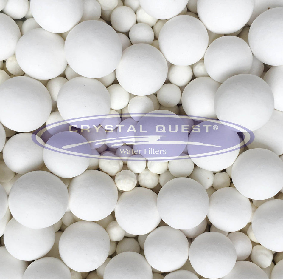 White Ceramic Balls (per pound) - Water Filtration Media - Crystal Quest Water Filters