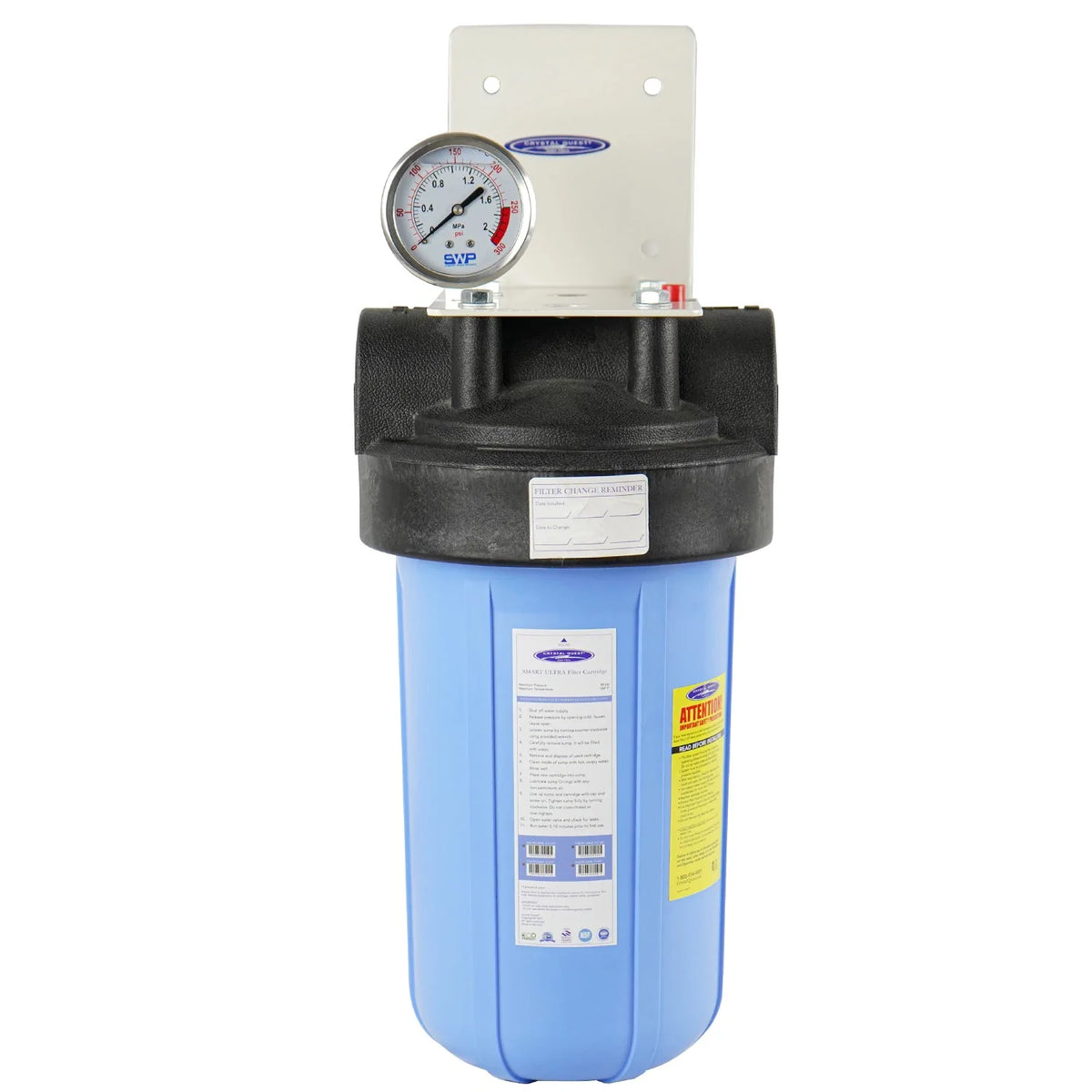 Single / 1" Compact Whole House Water Filter, SMART Series (3-6 GPM | 1-2 people) - Whole House Water Filters - Crystal Quest