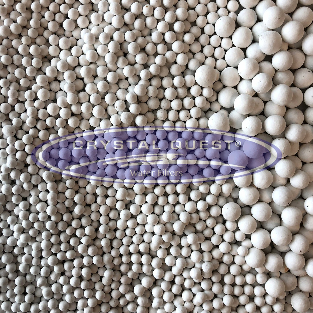 White Ceramic Balls (per pound) - Water Filtration Media - Crystal Quest Water Filters