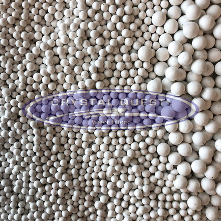 White Ceramic Balls (per pound) - Water Filtration Media - Crystal Quest Water Filters